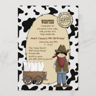 Cowboy Kid Invitation