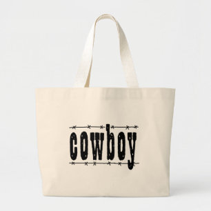 Cowboy Large Tote Bag