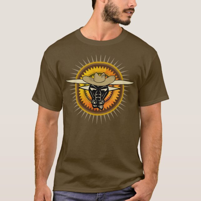 Cowboy Long Horn T-Shirt (Front)