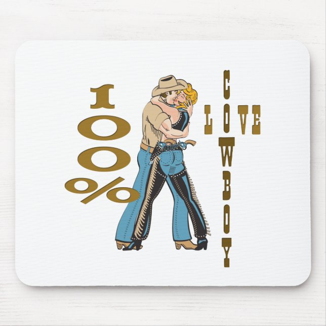 Cowboy Love Mouse Mat (Front)