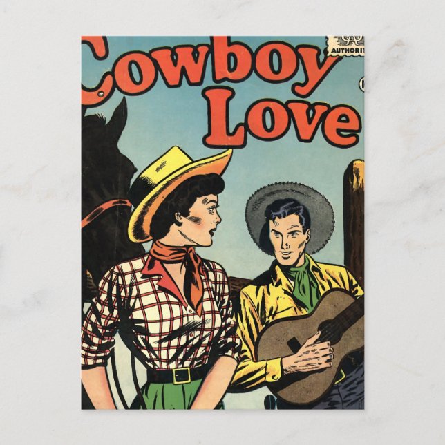 Cowboy Love Postcard (Front)