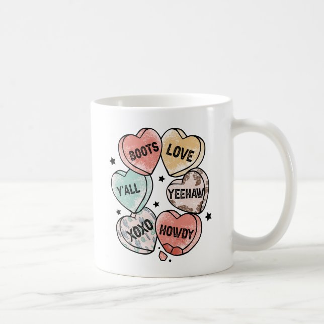 Cowboy Love - Western Hearts Coffee Mug (Right)