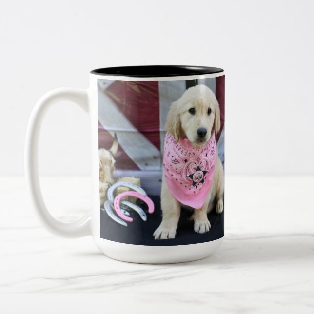 Cowboy Lucy Two-Tone Coffee Mug (Left)