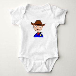 cowboy Mask-layer Baby Bodysuit