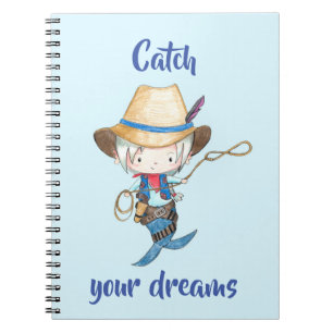 Cowboy Mermaid // Catch your dreams Notebook
