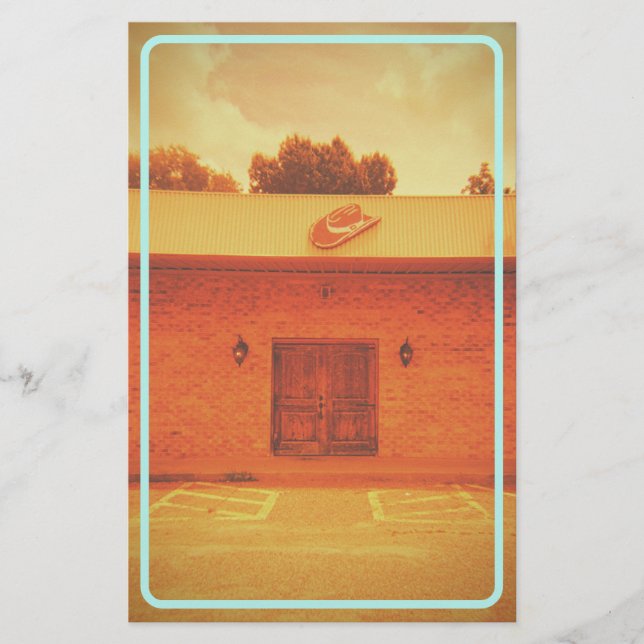Cowboy Motel Vintage Stationary Stationery (Front)