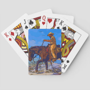 Cowboy Mounted Playing Cards