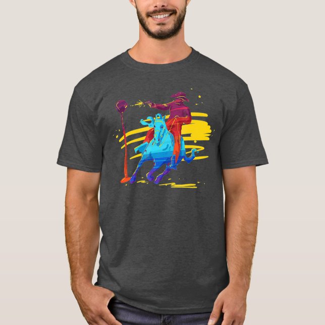 Cowboy mounted shooting T-Shirt (Front)