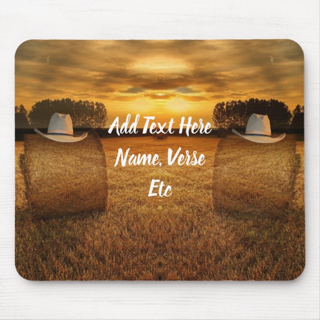 Cowboy Mouse Mat (Front)