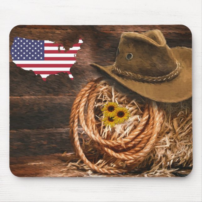 Cowboy Mouse Mat (Front)
