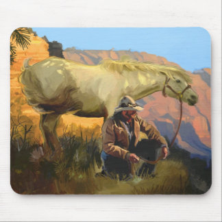 cowboy mouse pad