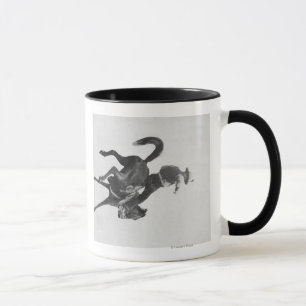 Cowboy Ned Coy Riding Bucking Bronco Named Mug