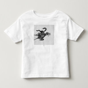 Cowboy Ned Coy Riding Bucking Bronco Named Toddler T-Shirt