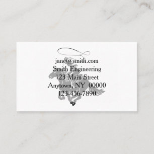 Cowboy on bucking horse running with lasso business card
