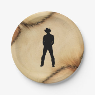 Cowboy Paper Plate