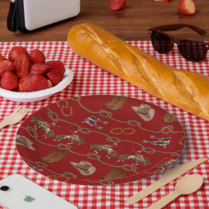 Cowboy Party Essentials Paper Plate