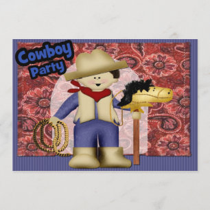 Cowboy Party Invitation