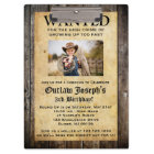 Cowboy Party Invitation | WANTED INVITATION
