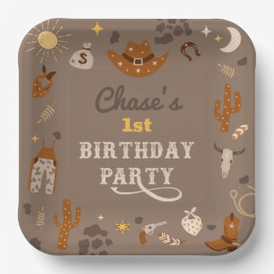 Cowboy Party Plates   Western Paper Plates