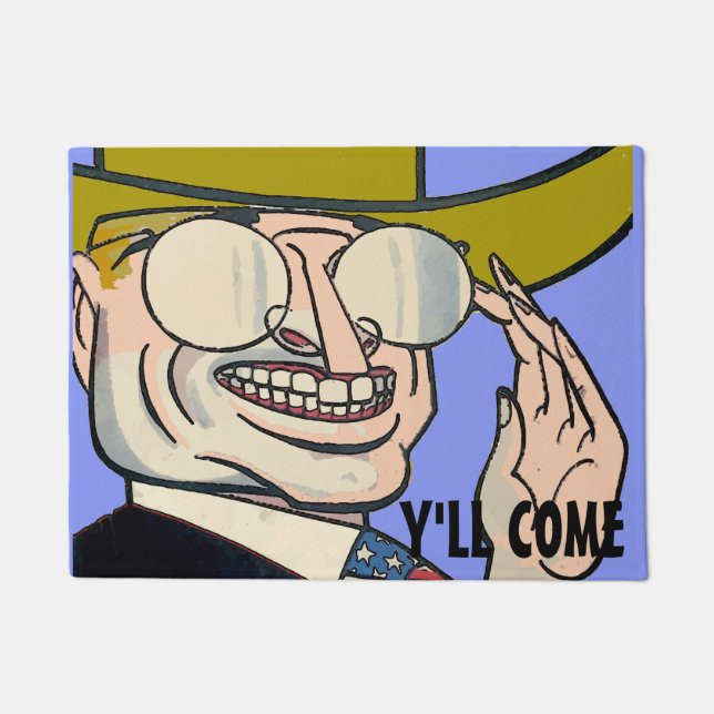 Cowboy Personalise Floor Mat (Front)