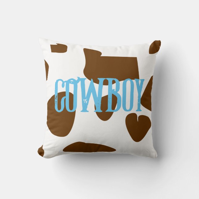 Cowboy personalised cushion (Front)
