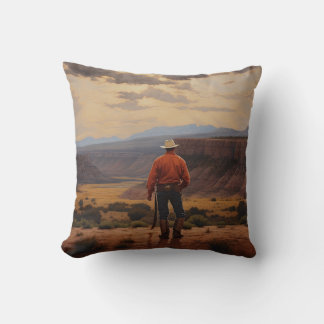 Cowboy Pillow Western Cushion Wild West Pillow