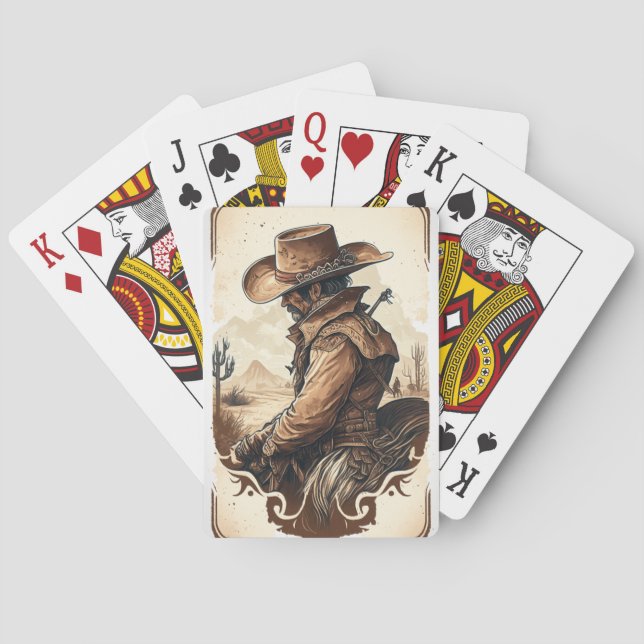 Cowboy Playing Cards  (Back)
