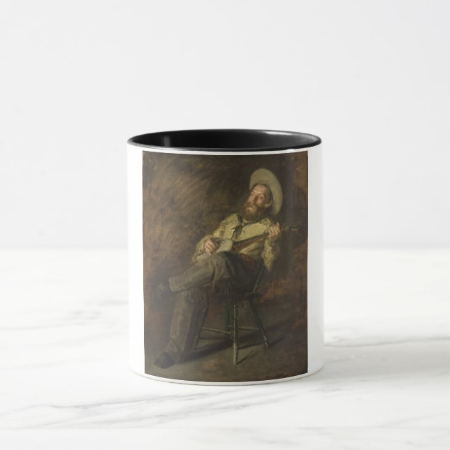 Cowboy Playing the Banjo and Singing Country Music Mug (Center)
