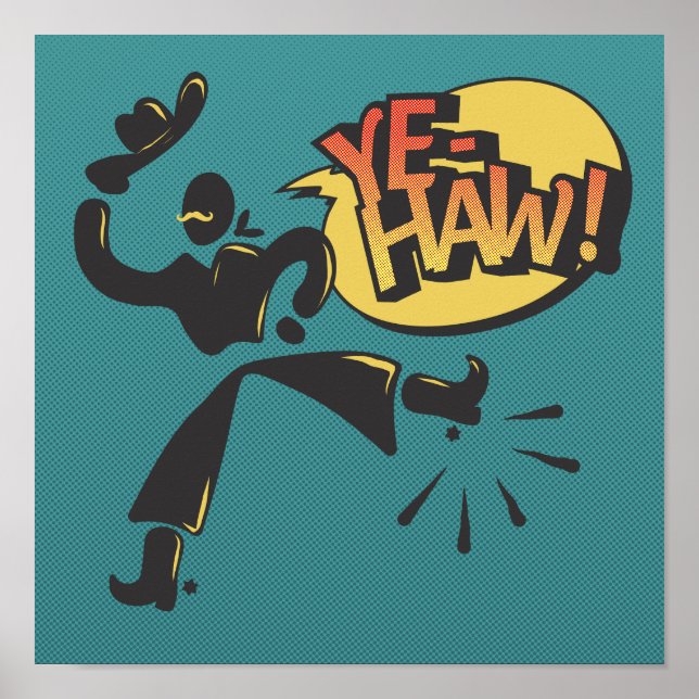 Cowboy pop art - retro poster (Front)