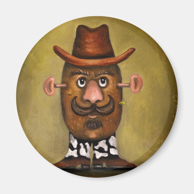 Cowboy Potato Magnet (Front)