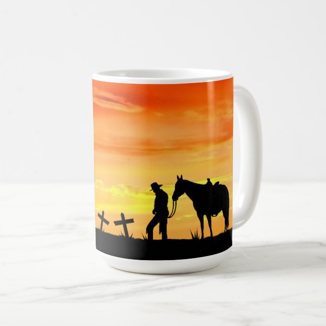 Cowboy Prayer Coffee Mug (Front Right)
