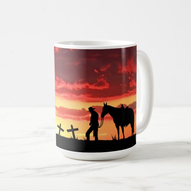 Cowboy Prayer Coffee Mug (Front Right)
