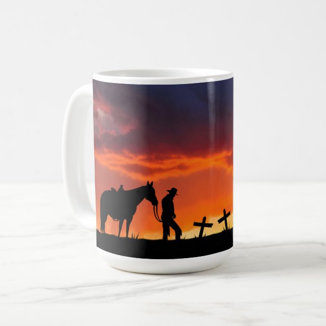 Cowboy Prayer Coffee Mug (Front Left)
