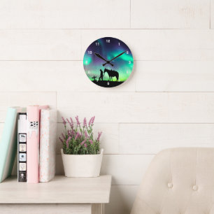 Cowboy Prayer Silhouette Wall Clock