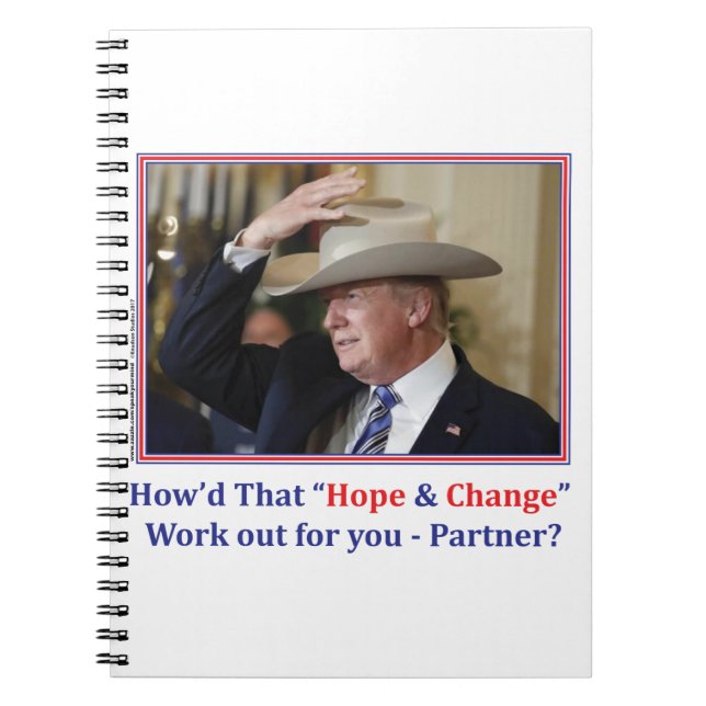 Cowboy President Trump Notebook (Front)