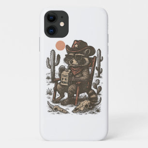 Cowboy Raccoon Funny Western iPhone 11 Case