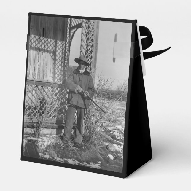 Cowboy Rancher or Canadian Outlaw of Old West Favour Box (Back Side)