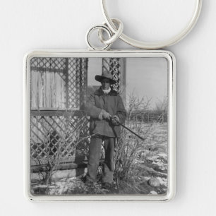 Cowboy Rancher or Canadian Outlaw of Old West Key Ring