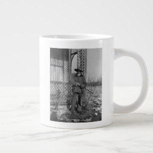 Cowboy Rancher or Canadian Outlaw of Old West Large Coffee Mug