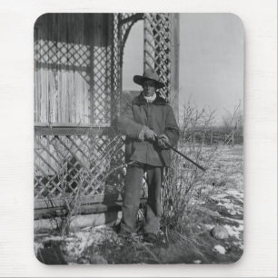 Cowboy Rancher or Canadian Outlaw of Old West Mouse Mat