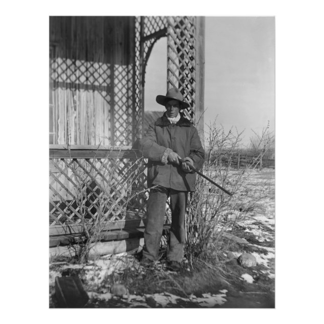 Cowboy Rancher or Canadian Outlaw of Old West Photo Print (Front)