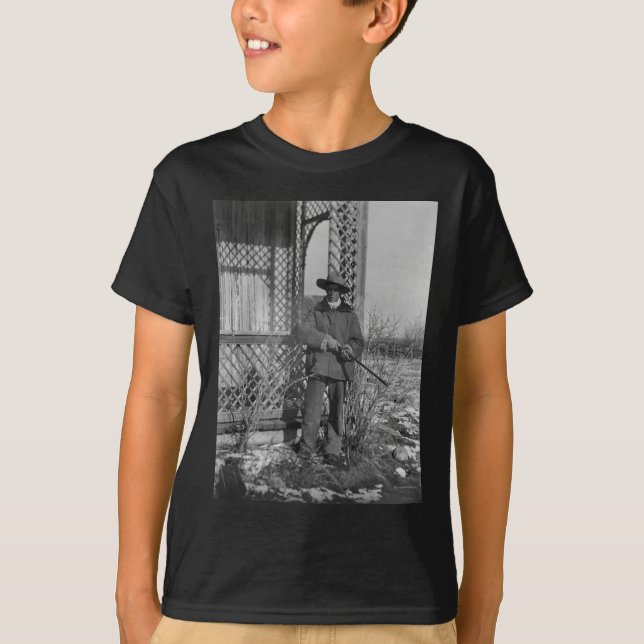 Cowboy Rancher or Canadian Outlaw of Old West T-Shirt (Front)