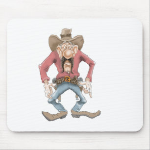 Cowboy ready to Draw Mouse Mat
