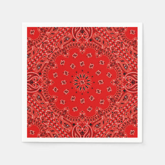 Cowboy Red Paisley Bandanna Scarf BBQ Picnic Napki Napkin