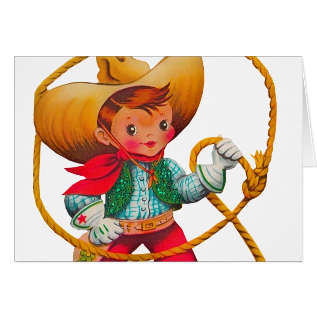 Cowboy Retro Boy Child Cute Western (Front Horizontal)