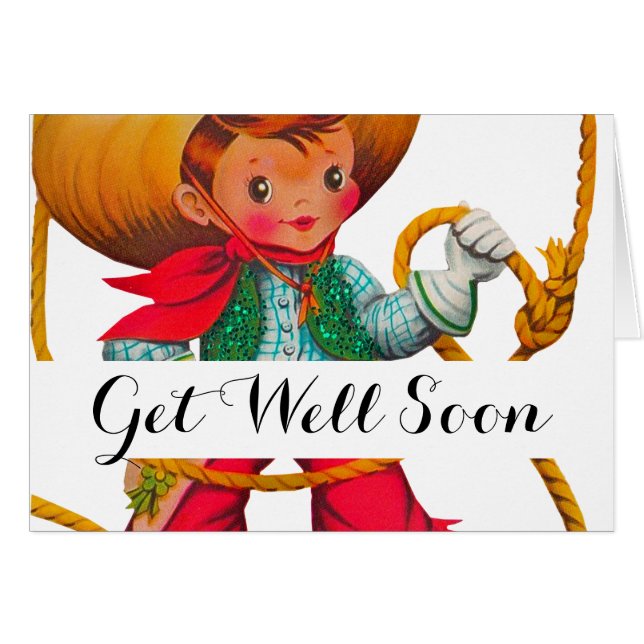 Cowboy Retro Boy Child Cute Western (Front Horizontal)