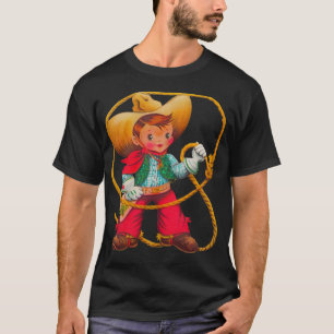 Cowboy Retro Boy Child Cute Western T-Shirt