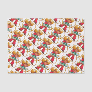 Cowboy Retro Boy Child Cute Western Tissue Paper