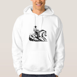 Cowboy Riding Horse Western Equestrian Hoodie