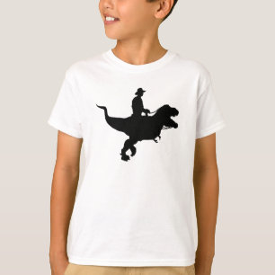 Cowboy Riding T-Rex KIds T-shirt